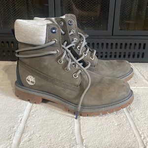 Grey Timberland Boots. Worn once. Basically new
